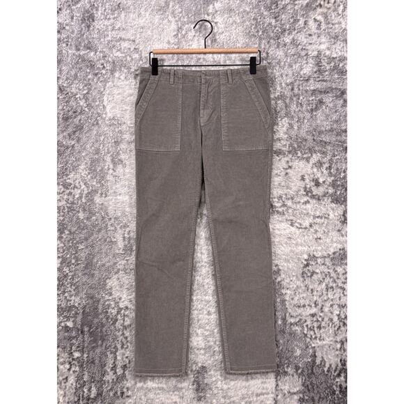 Nili Lotan Pants 0 Womens Jenna Slim Gray Corduroy - Picture 1 of 7
